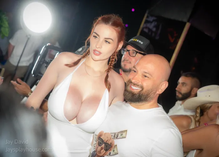 Abigaiil Morris from XBIZ's White Party in Miami (2025)
