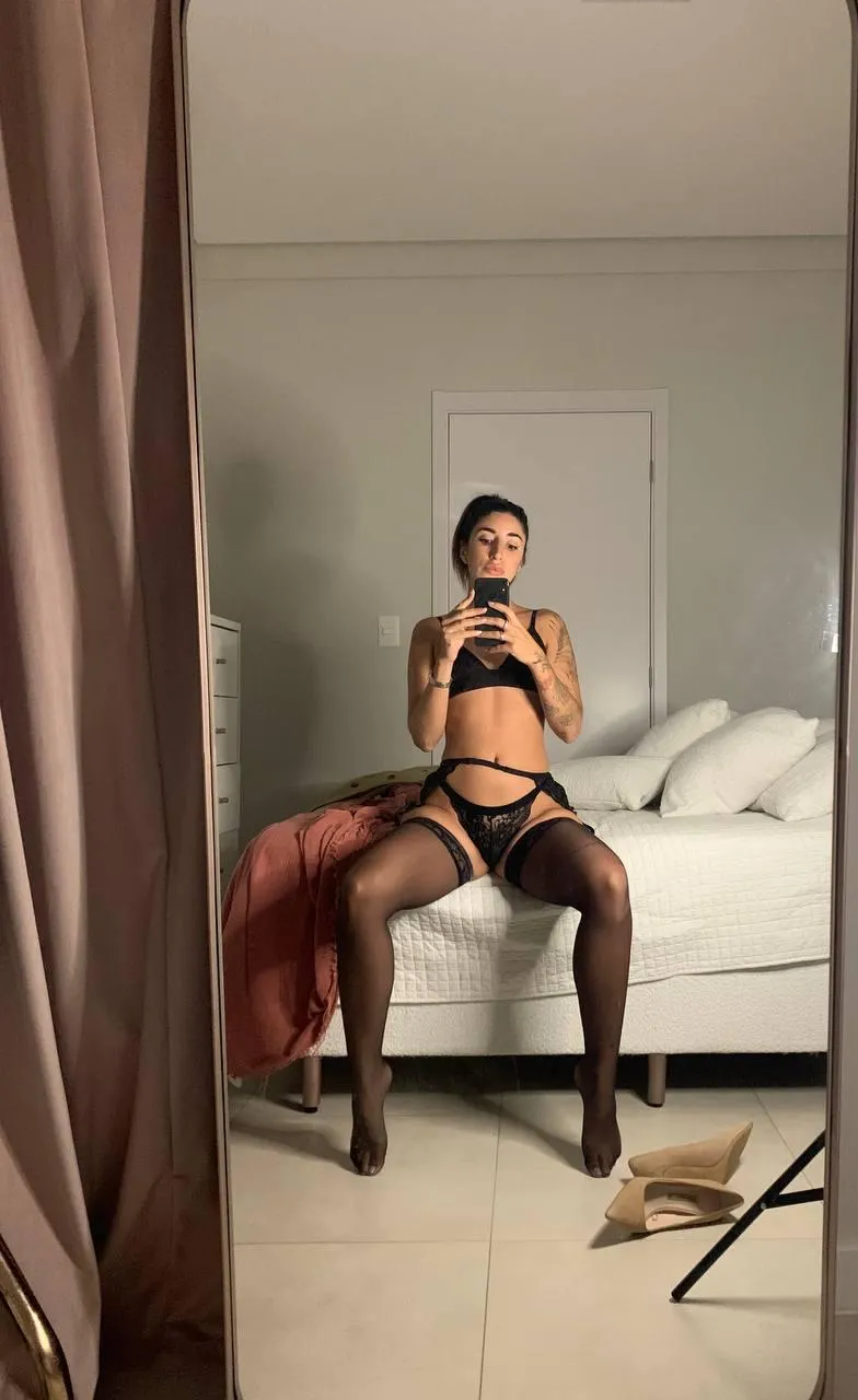 After work sweaty nylons