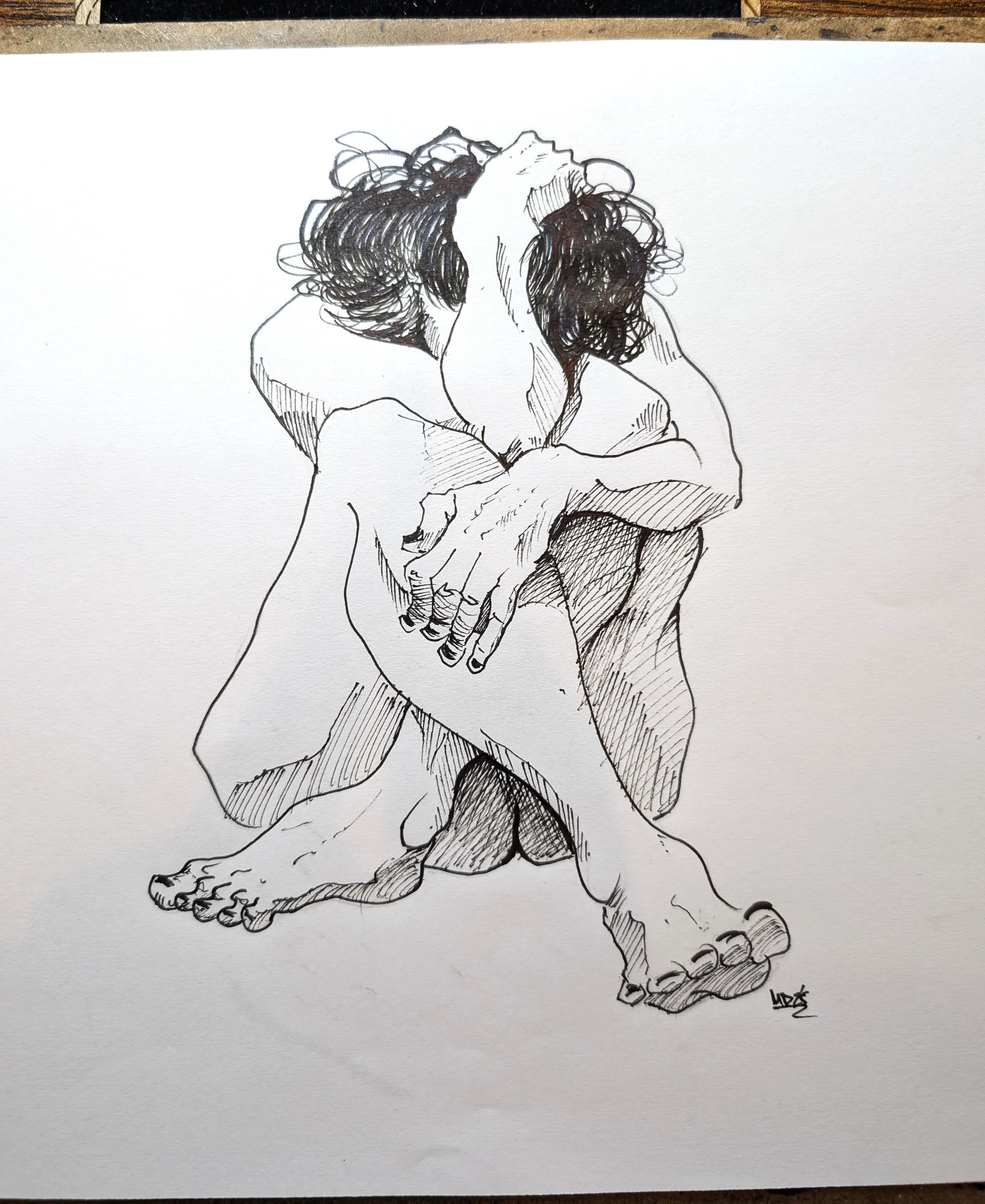 Drawn You! Messy hair and hiding insecurities