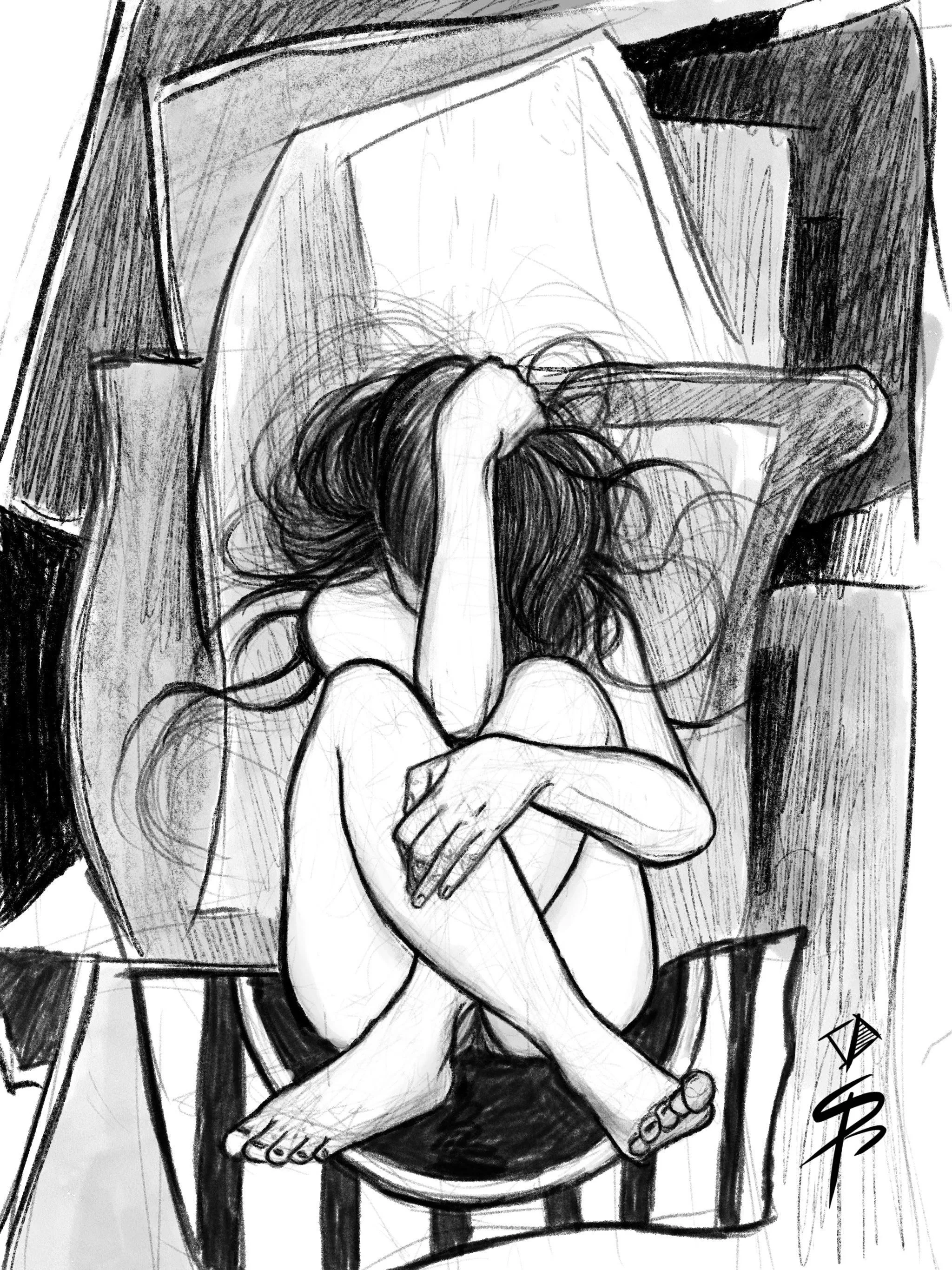 Fauvist inspired drawing