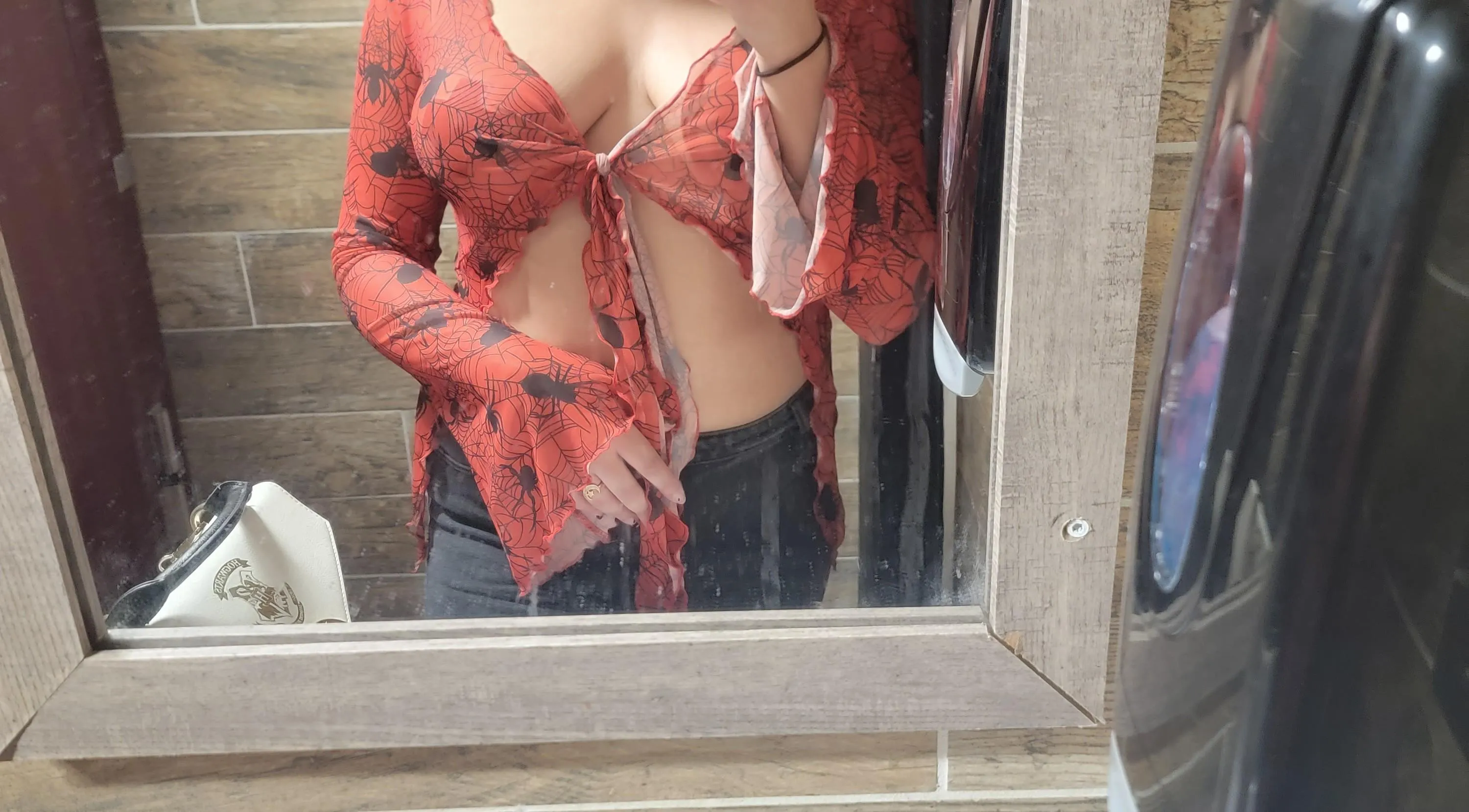 I was nervous but I wore my sheer top to the bar!