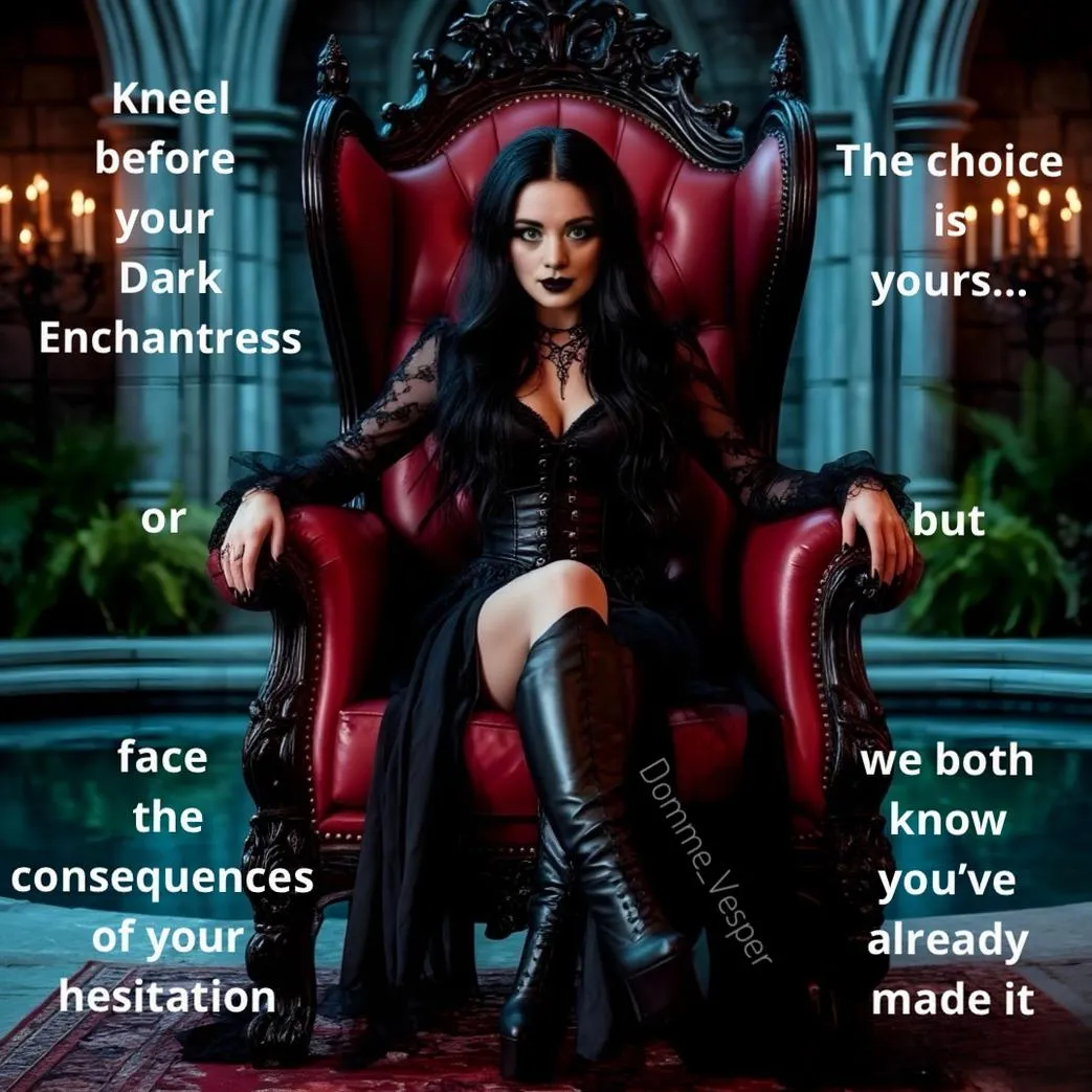 Kneel before your Dark Enchantress (No imagefap)