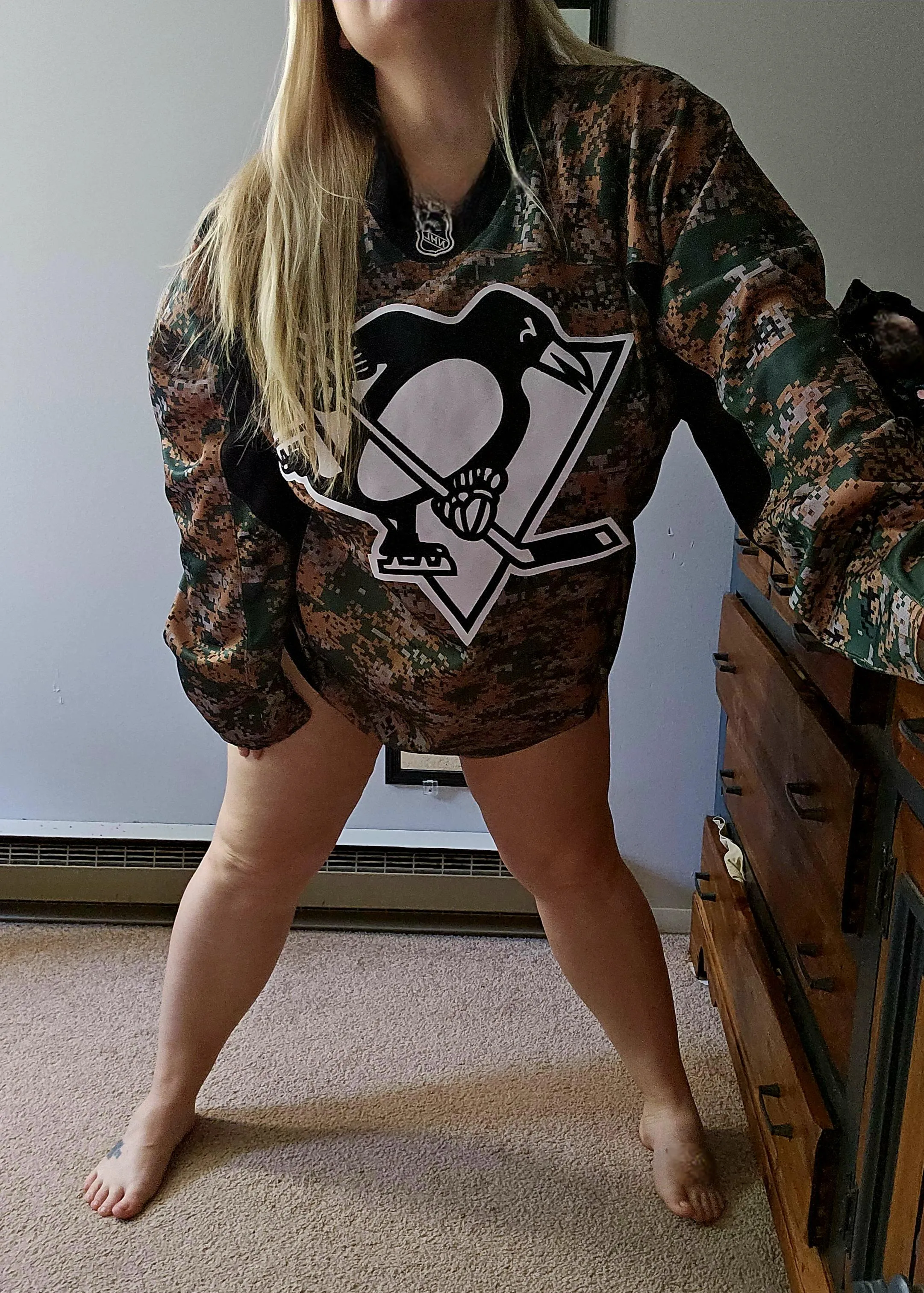 Short girl problems. These jerseys are so long on me