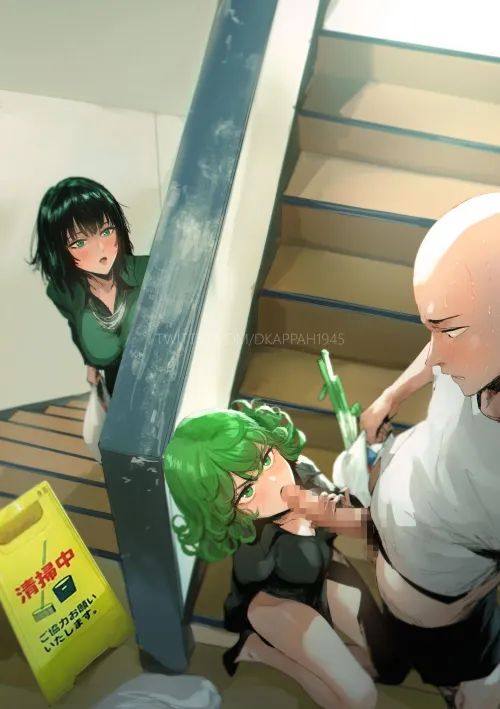 Tatsumaki with Saitama (Spykeee)