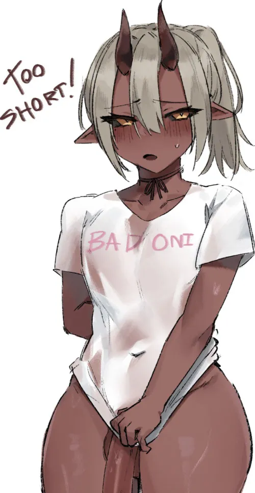 The shirt is too short