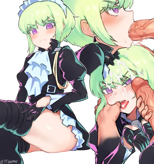 Y-You want me to do what? Fine, but- Mmngh!