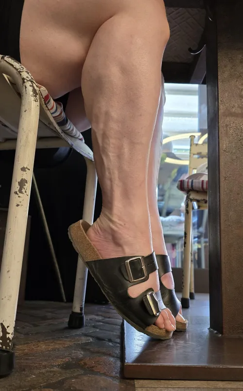 Beach ready from heal to toe