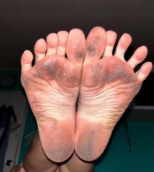 Had fun walking barefoot today