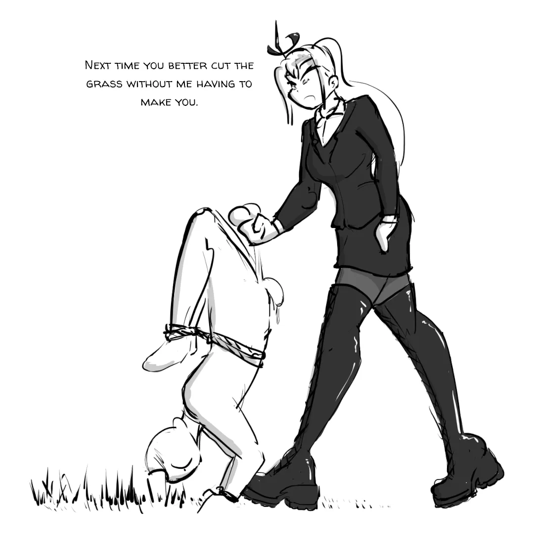 He wanted to be a lawnmoaner... uh... mower.