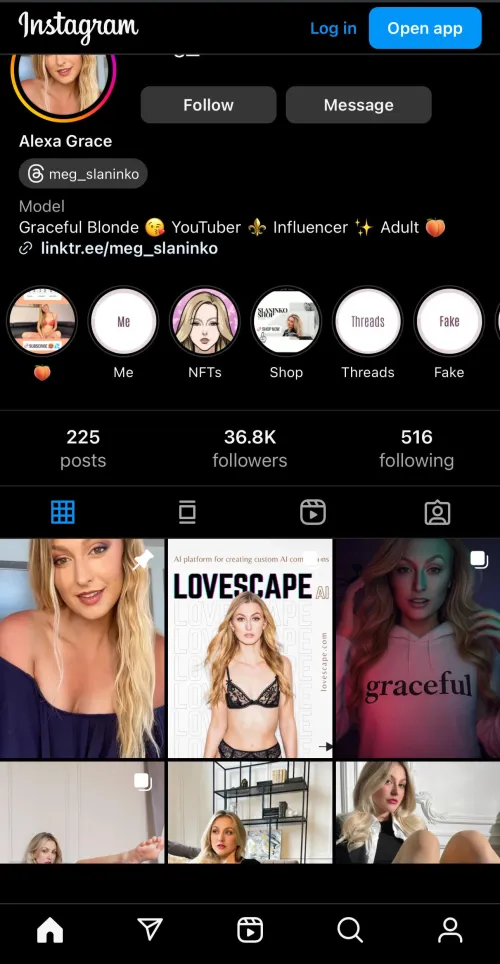 It is a fake account of her..right?