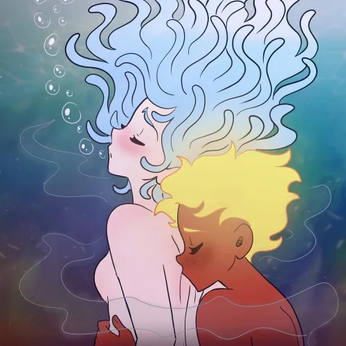 [OC][Our Little Universe] Spiritual release ❤️‍🔥 Furi and Eva just allowing themselves to be their most vulnerable with each other 🔥💧