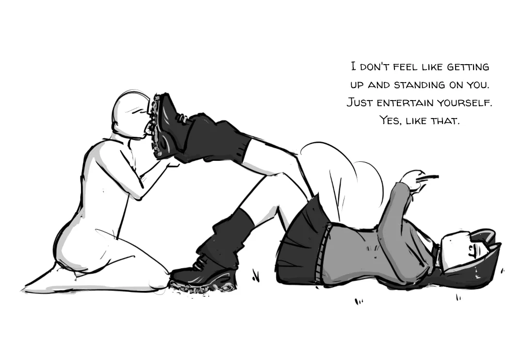 Standing is so much work...