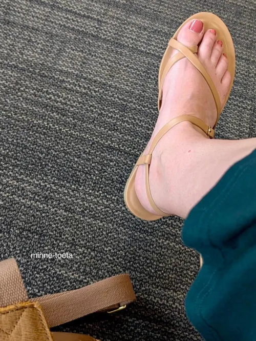 Strappy Sandals & Pink Toes—Waiting for Trouble