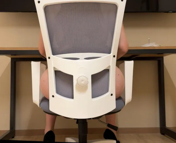 Too much ass for the chair