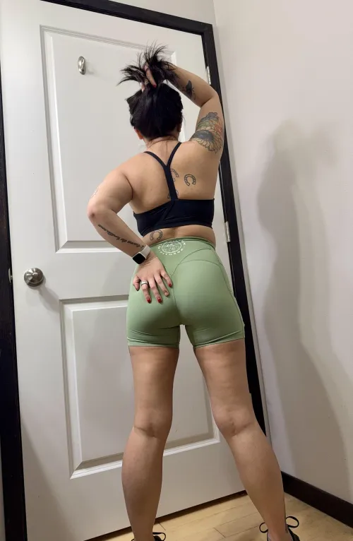 I don’t normally wear underwear with my workout clothing 🤭