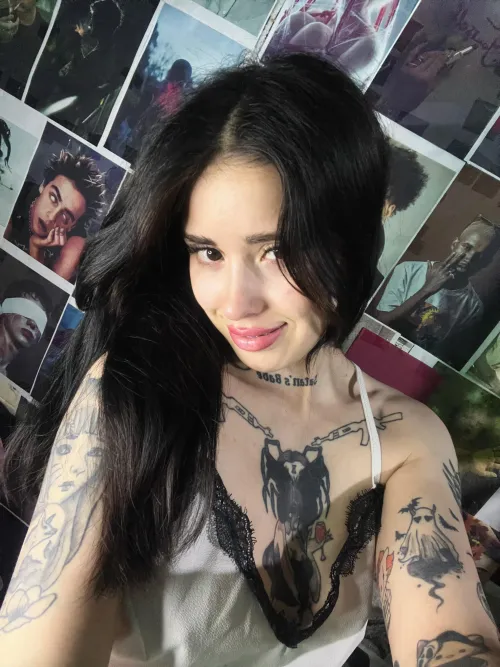 I look sweet, but my art says I ride rough.