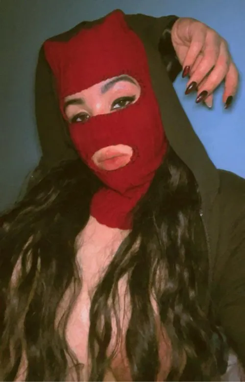 This mask hides the sins I’m about to commit.