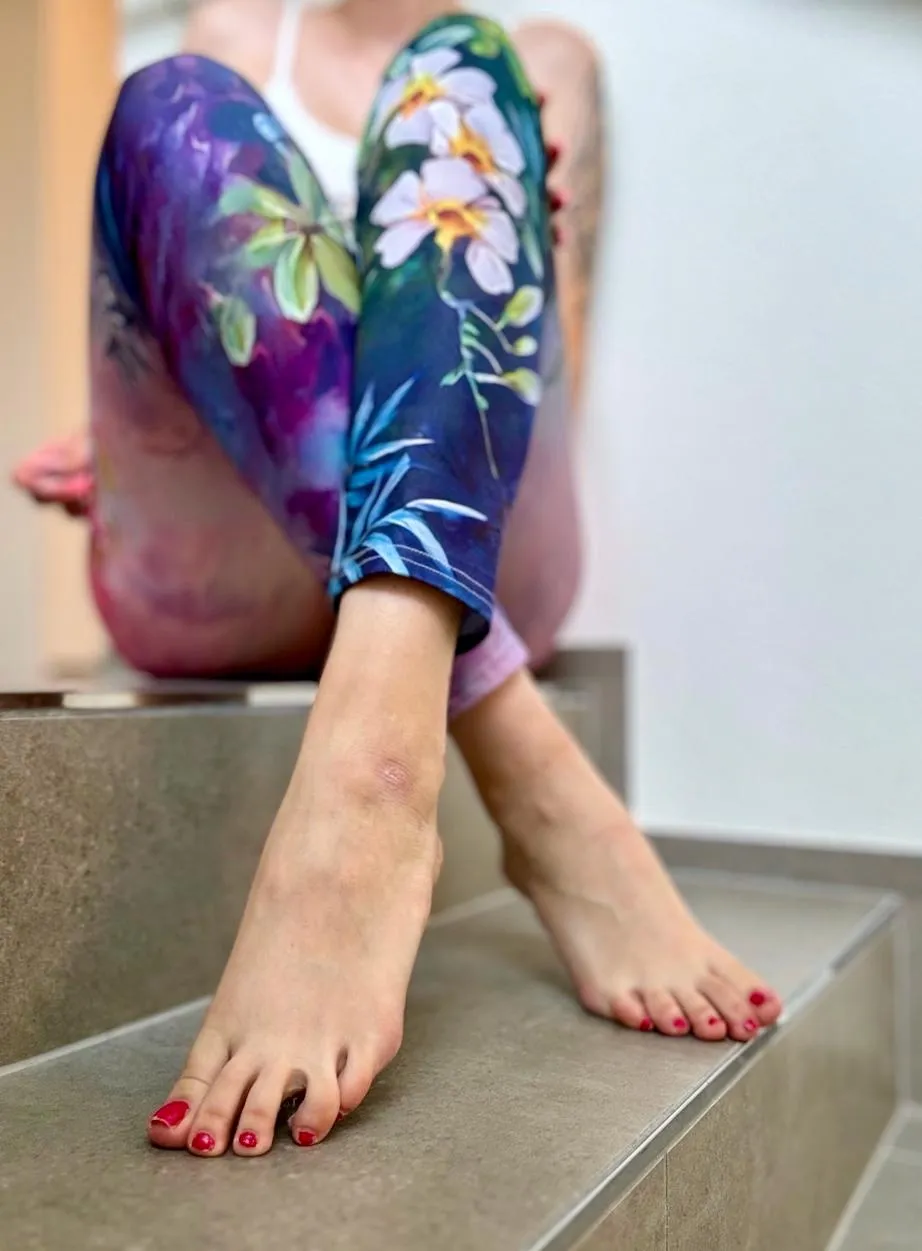 Barefoot climb after yoga