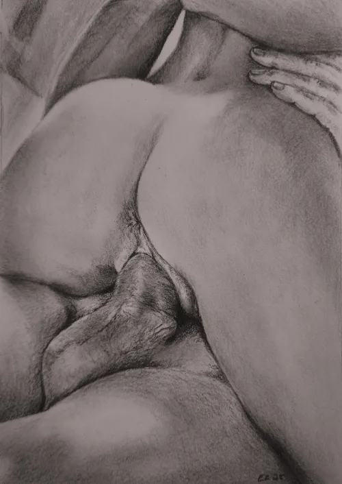 Closer - done by me in charcoal