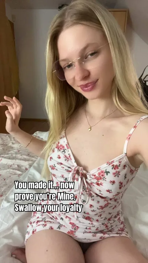 Cum Is a Privilege. Eating It Is Your Job