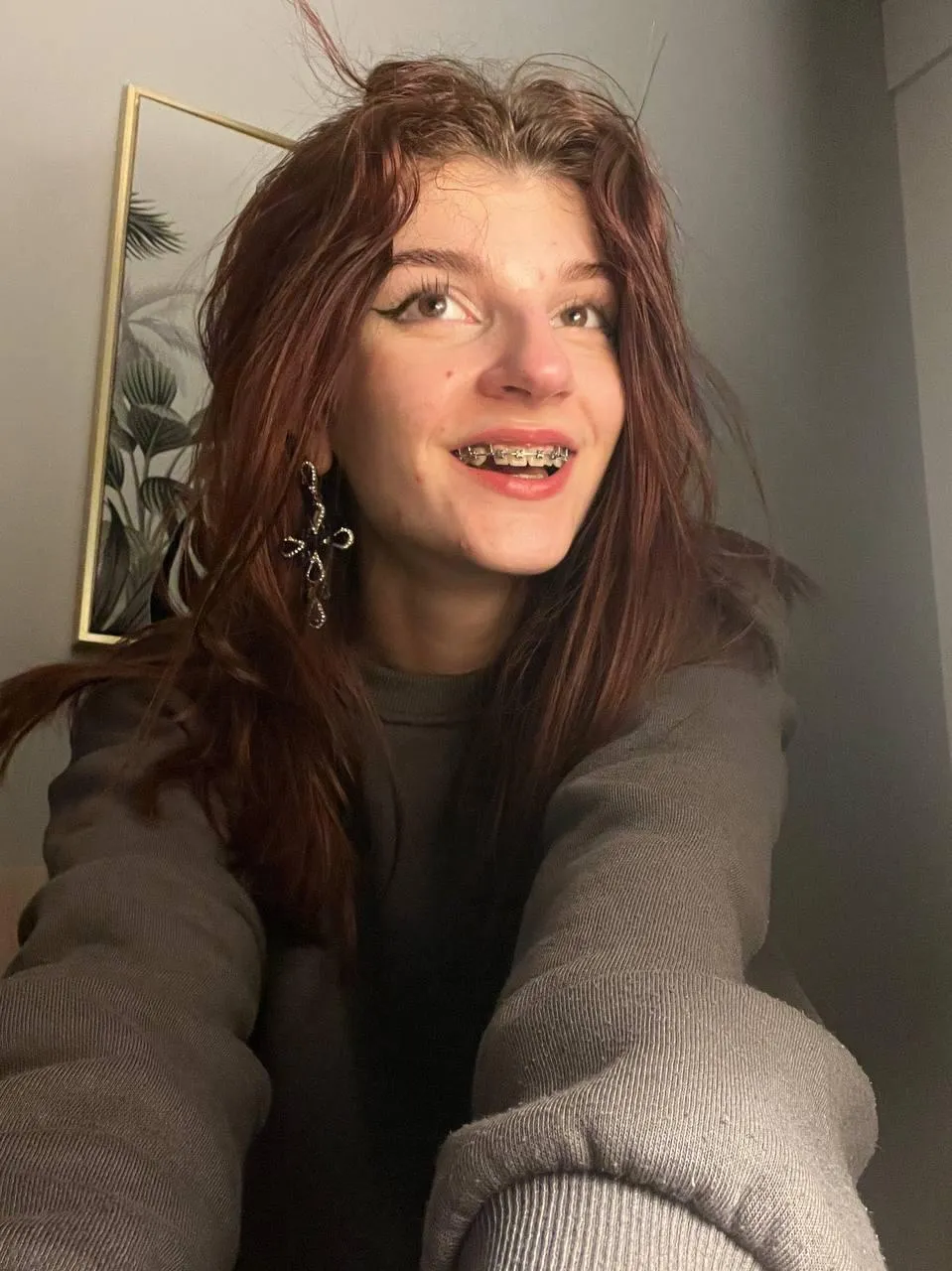 freshly showered chaos and shiny braces, what a combo