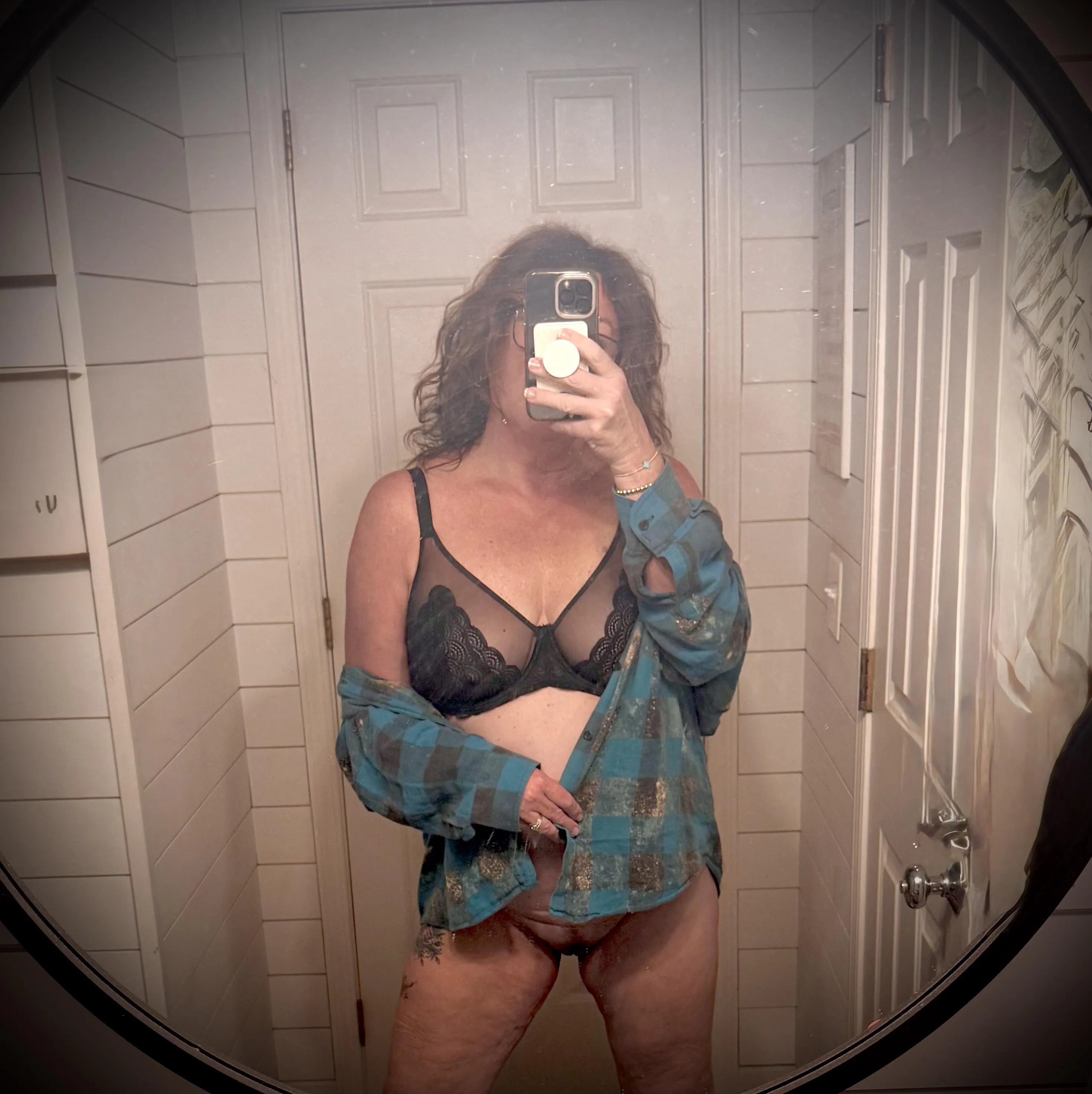 Lace and Flannel.. why not?