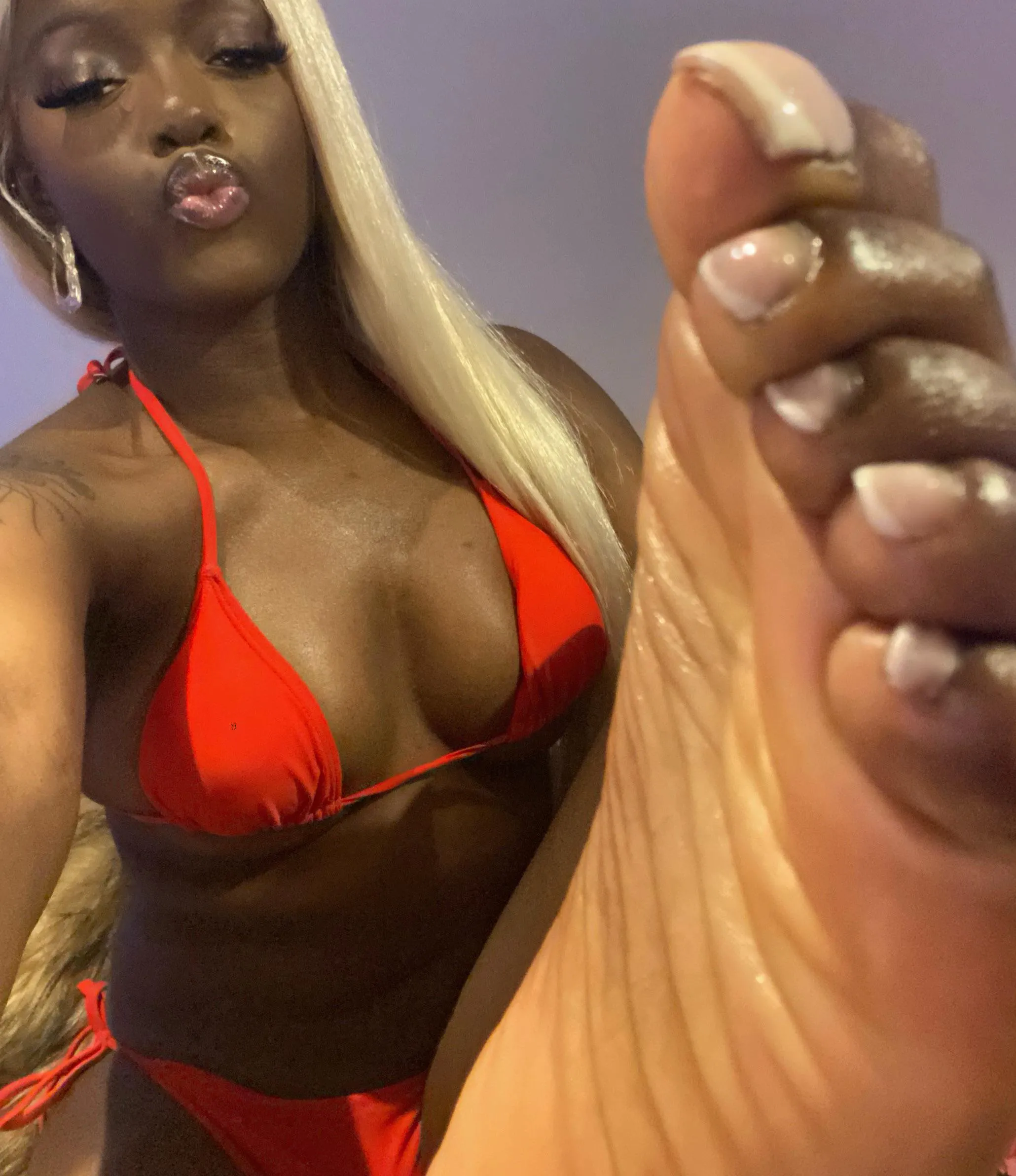 My big toe is bigger than that clitty and oop my perfect body just gave you an instant boner