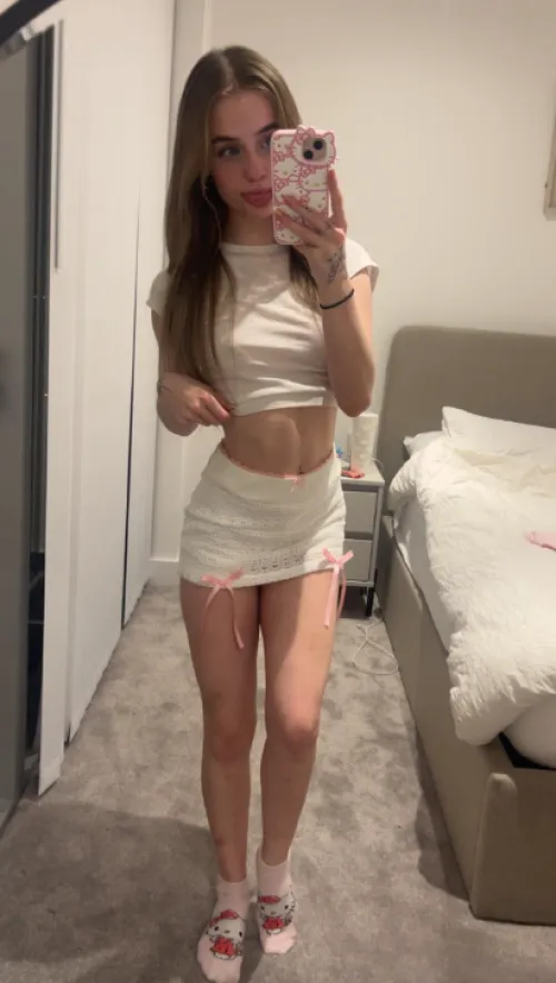 Peeking under my skirt?