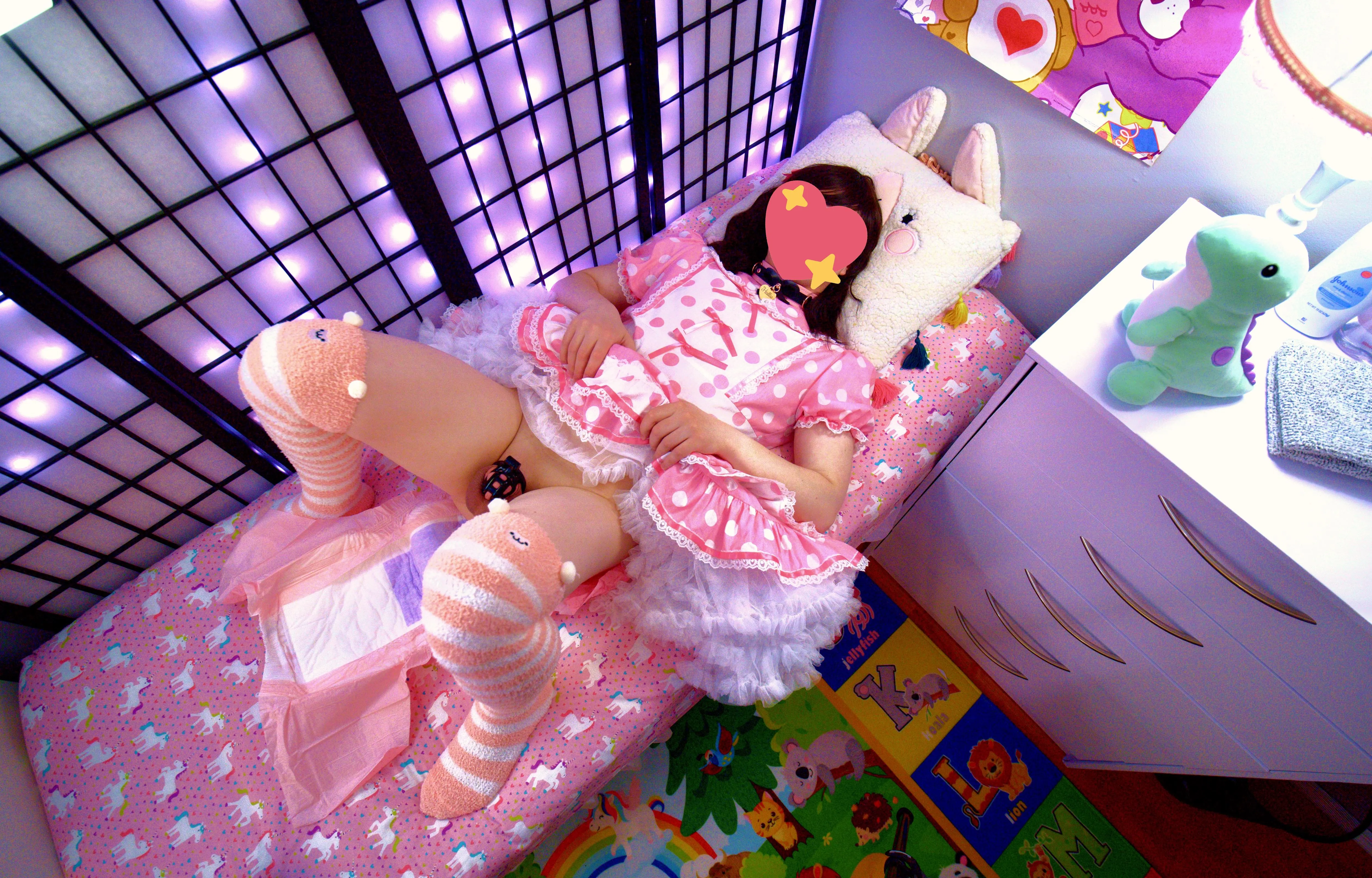 Please hurry up and change me! Stop taking Pictures!