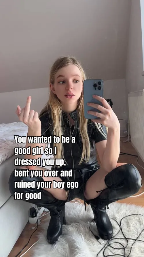 Sissified and split open