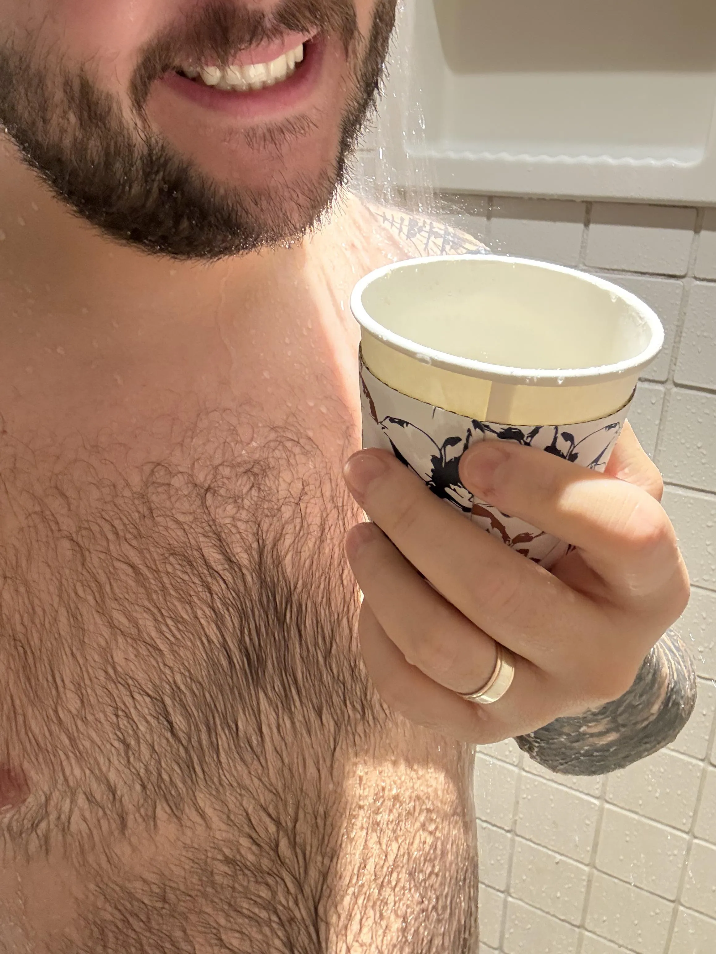 Smiling through the pain. What is the pain you ask? I had to get up at 5am 😭