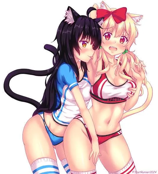 Tiffy getting licked by her friend :3 (1et post on this sub)