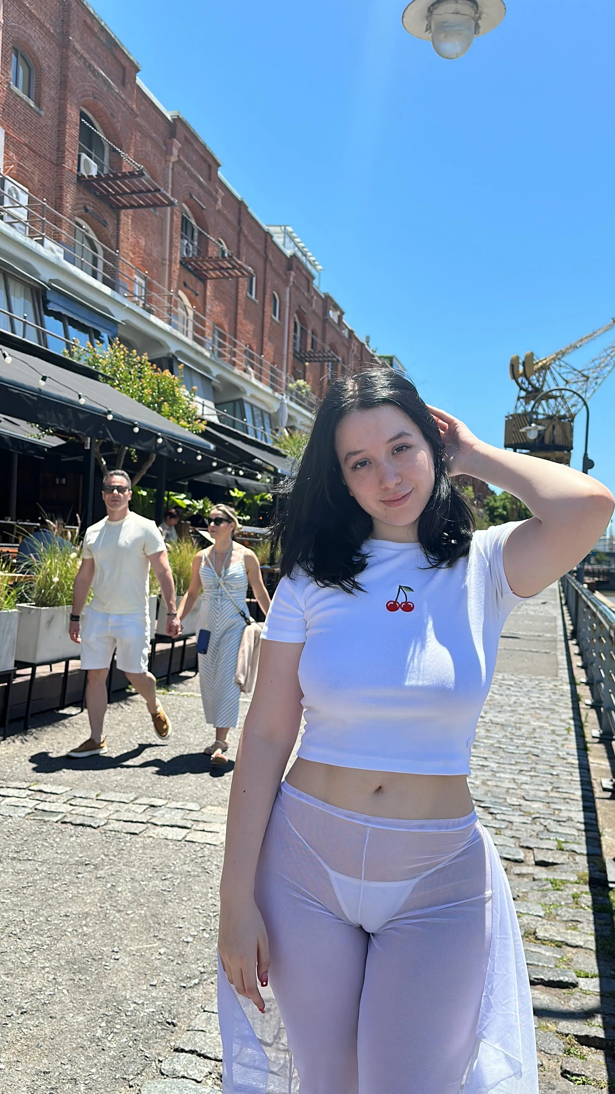 Was it the outfit or the attitude? Either way, he looked… flustered