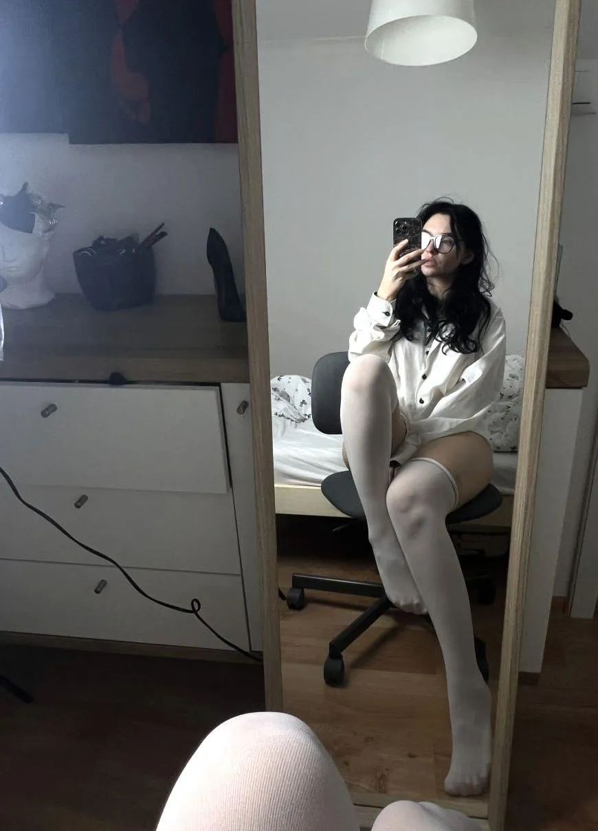 White stockings always look so beautiful