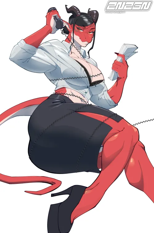 Your large draconic secretary [F] (zanzagen)