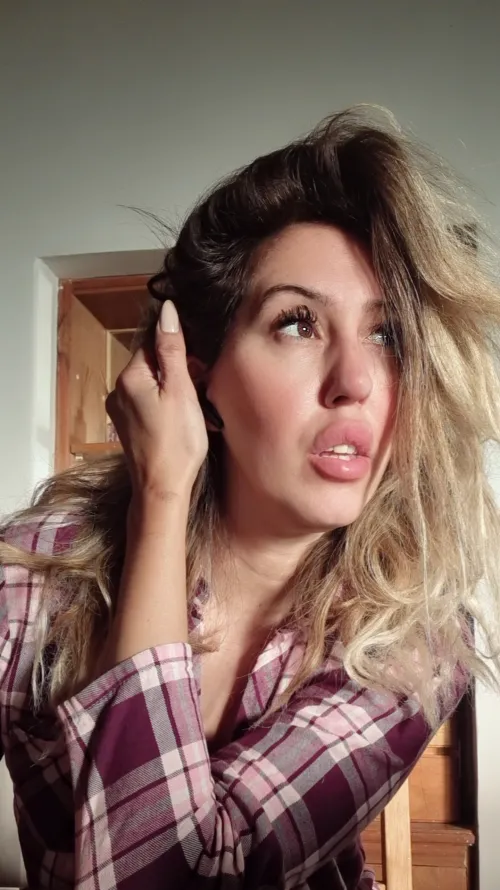 A kissby would remain attached to my lips that