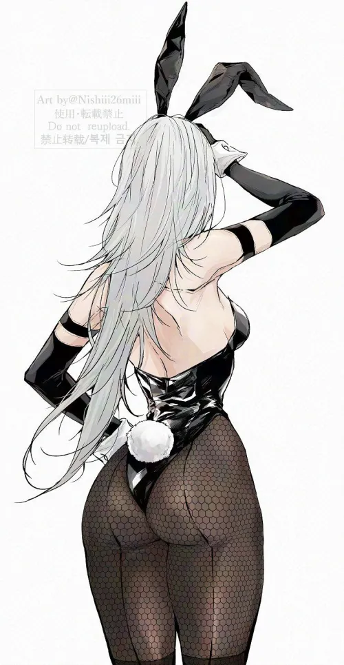 Behind the bunny girl by Nishiii26miii