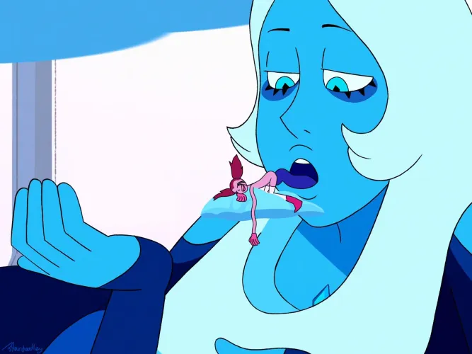 Blue Diamond playing with her new power