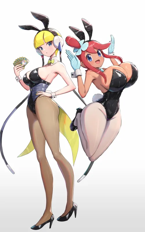 Bunny Skyla and Elesa [Pokemon]