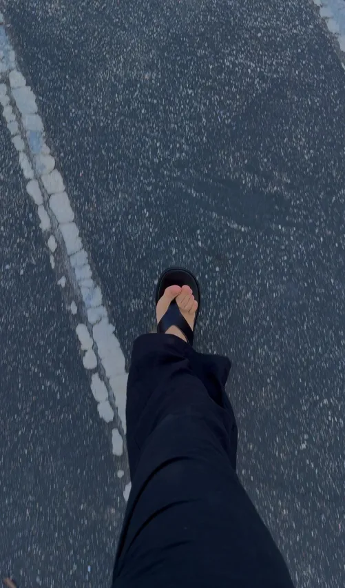 Can hear how sticky they are when I walk😍