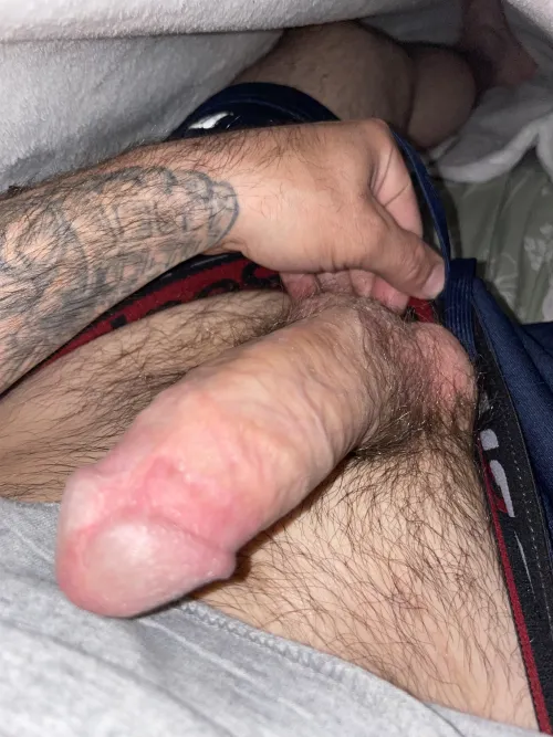 Fiancé isn’t home tonight. Stroking it alone.