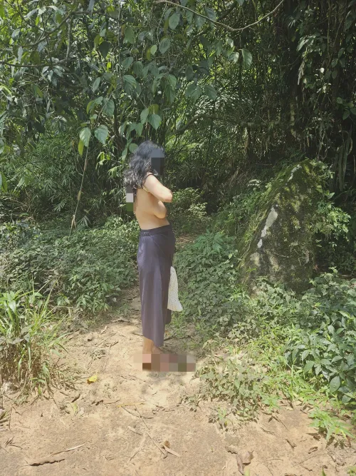 Guess I really let it all hang out in the forest.