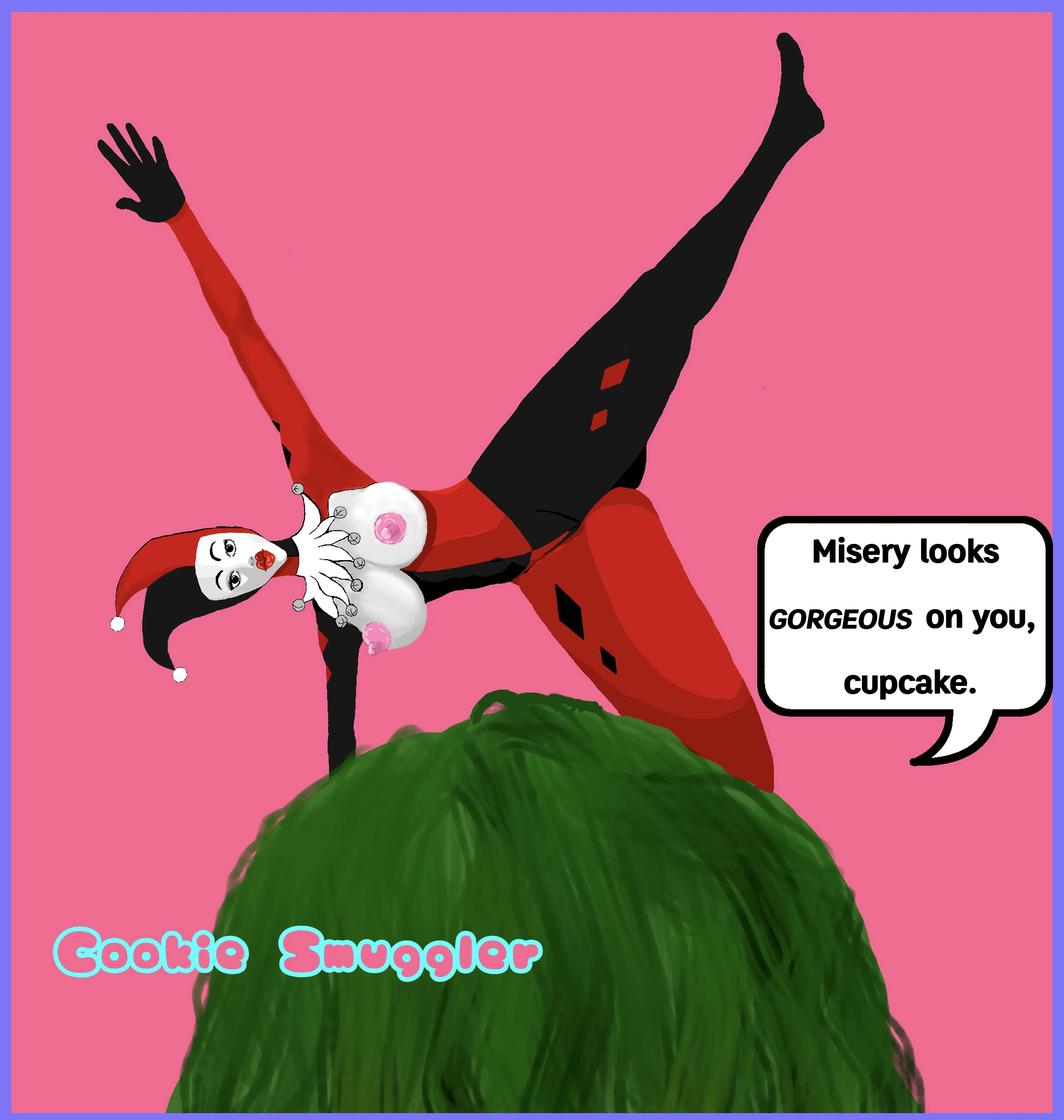 Harley Quinn doing cartwheels:) [CookieSmuggler]