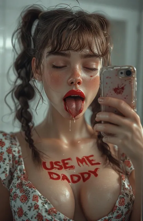 Hey Daddy, I found mommy’s lipstick, and I got a message for you…