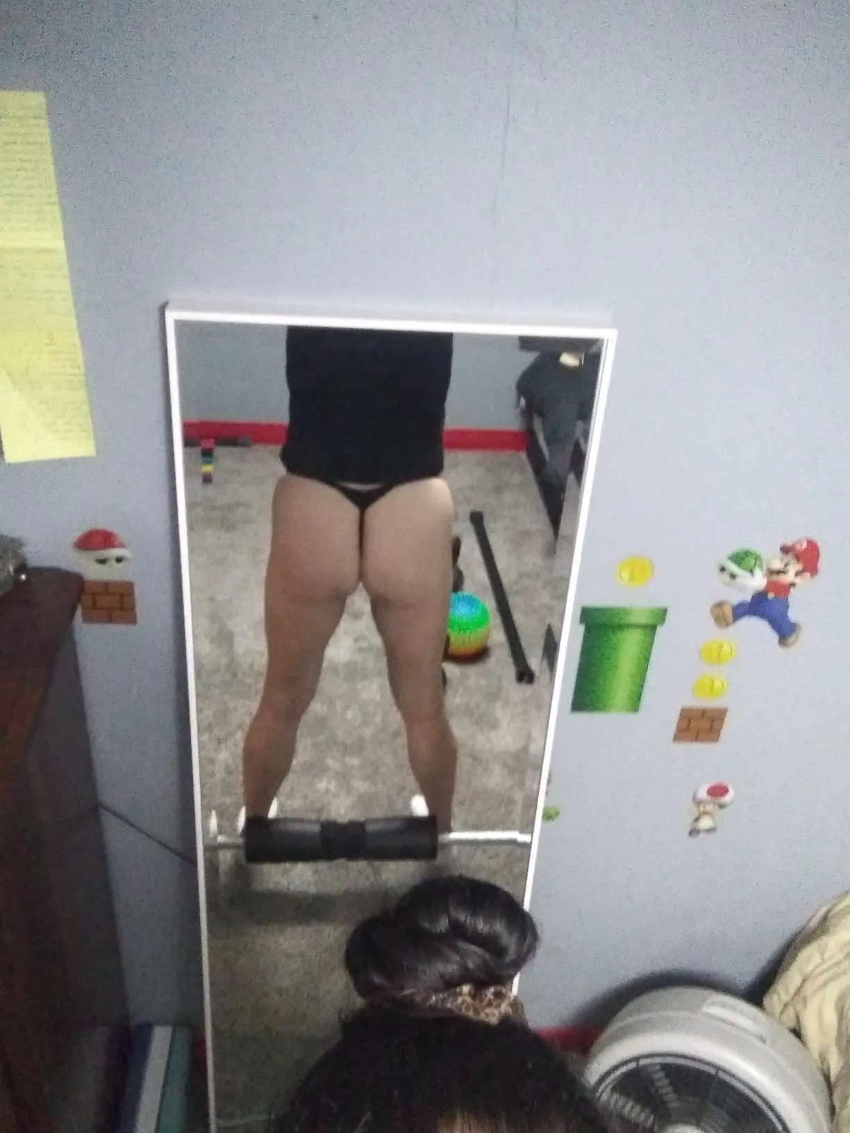 I used to have a pancake. But now I have a peach 🍑