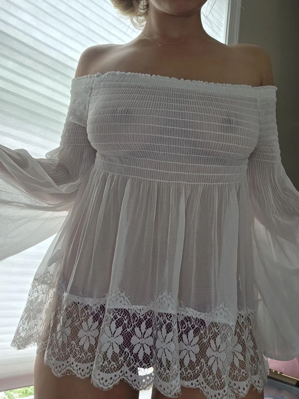 It's so hot outside, no need to wear any bras