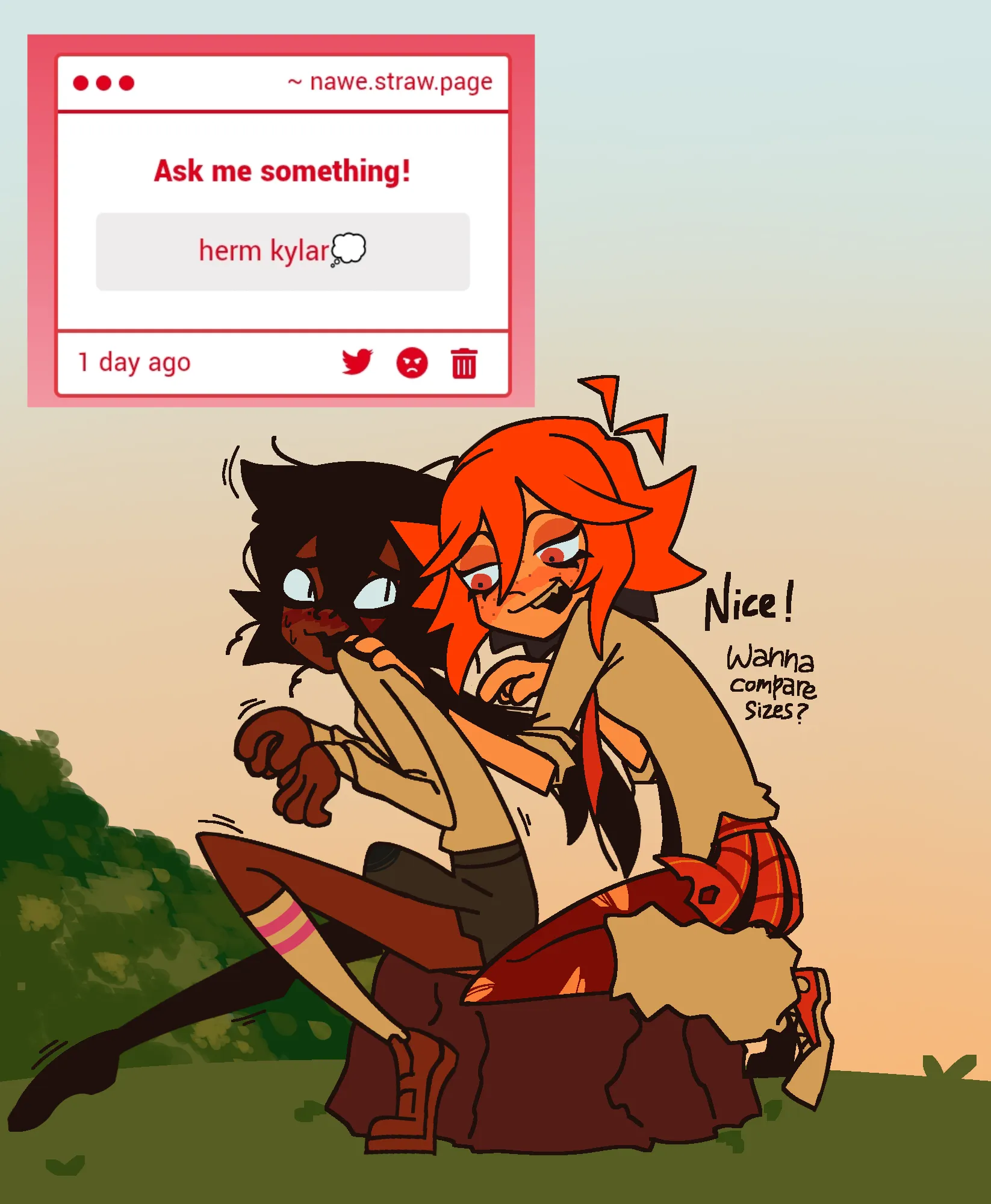 ⚥ Kylar request (and PC bc they're a bitch that needs to be in any drawing i make)