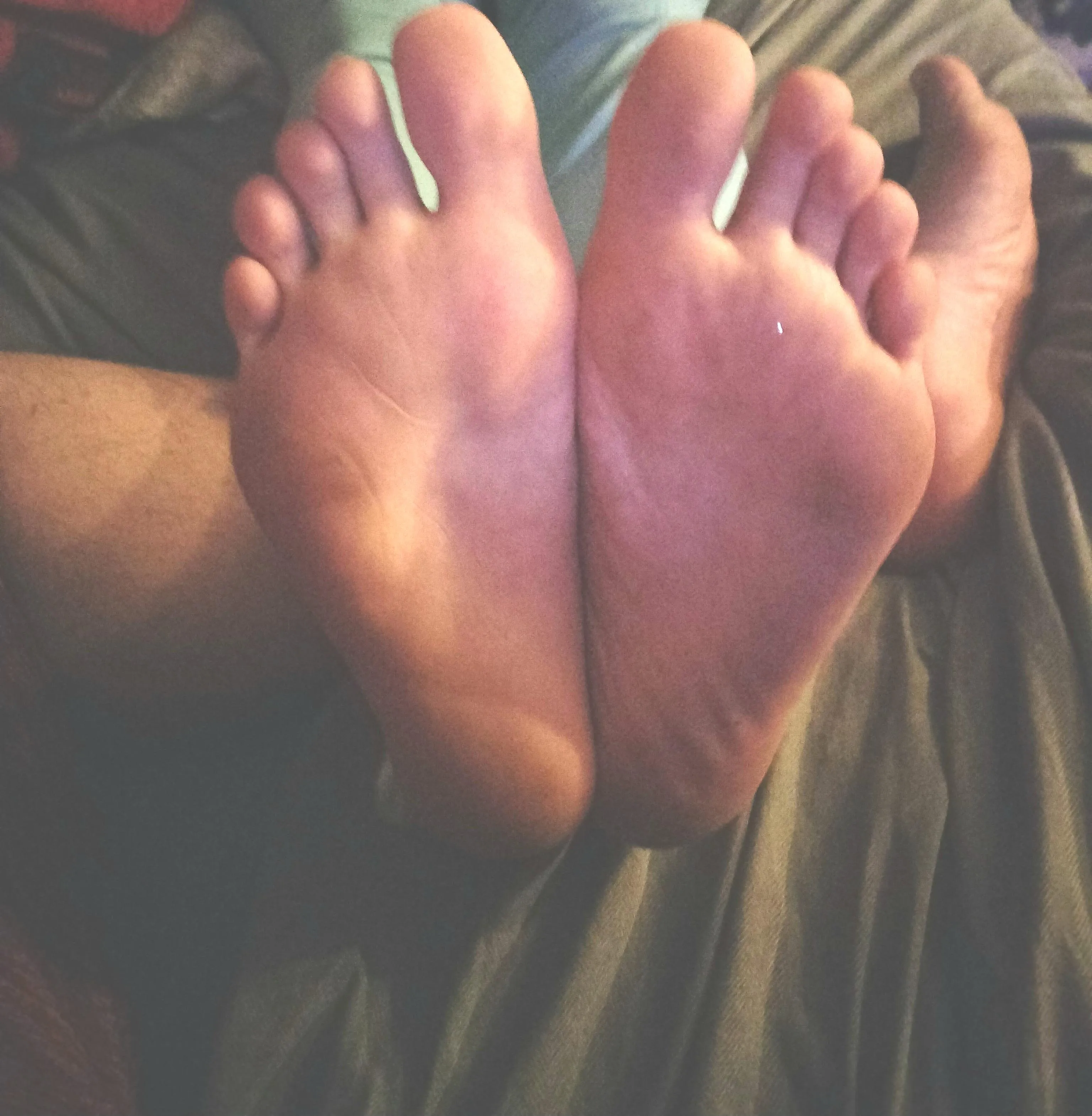 Lick my feet clean and then worship them