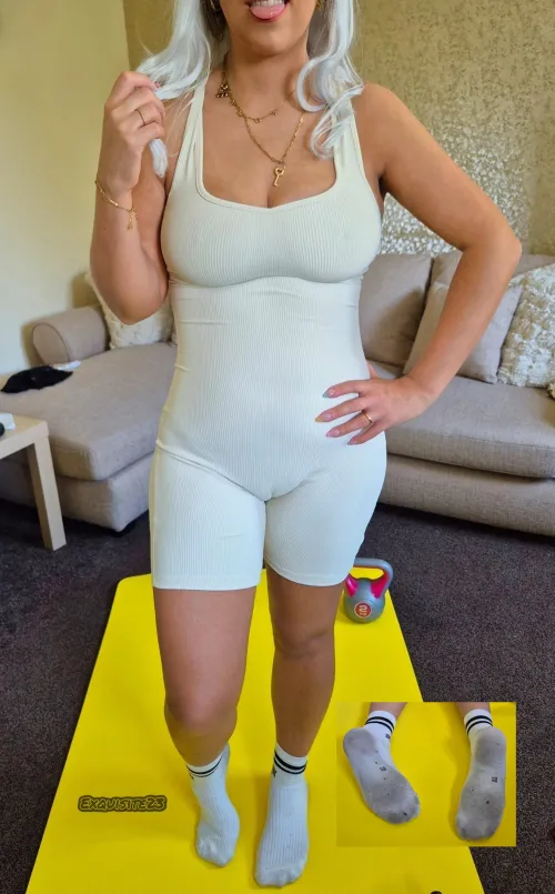 My stinky post workout socks