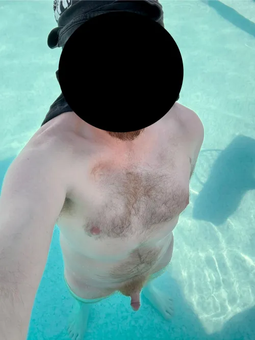 Never happier than after skinny dipping.